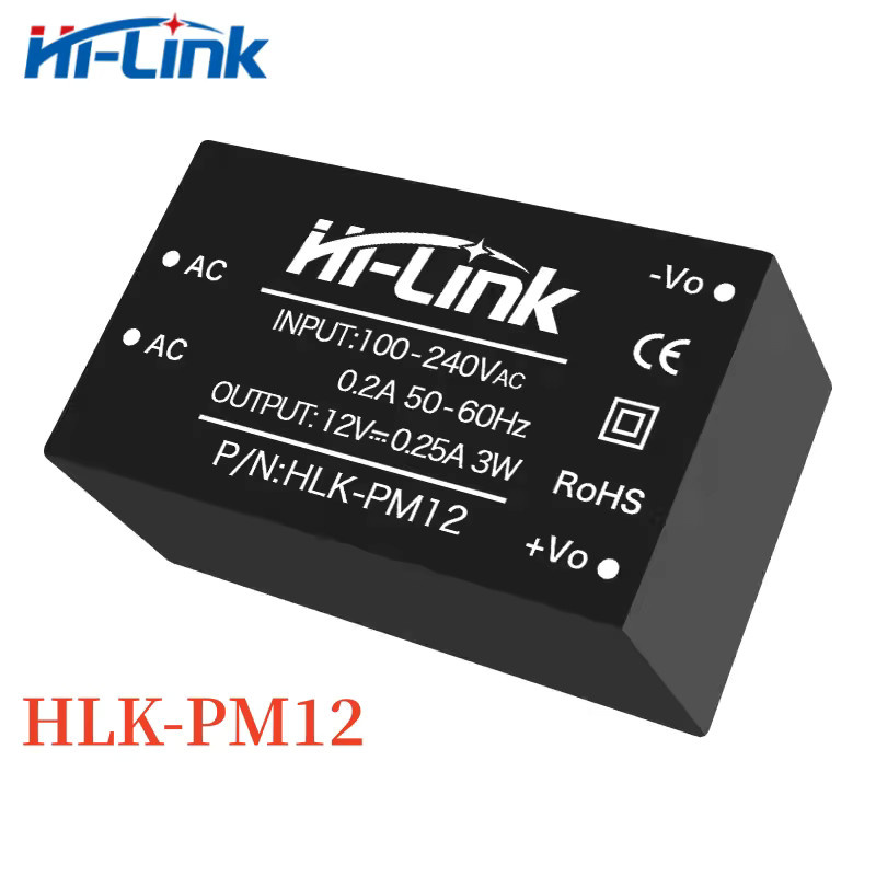 Hi-Link AC-DC Konverter Netzteil Modul Schwarz für 220 V auf 3,3 V/5 V/9 V/12 V/15 V/24 V - Bild 2