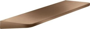 Hansgrohe Axor Universal Circular Ablage aus Metall für Wandmontage in brushed red gold, B: 40 cm, T: 11 cm, H: 1,1 cm - Bild 1