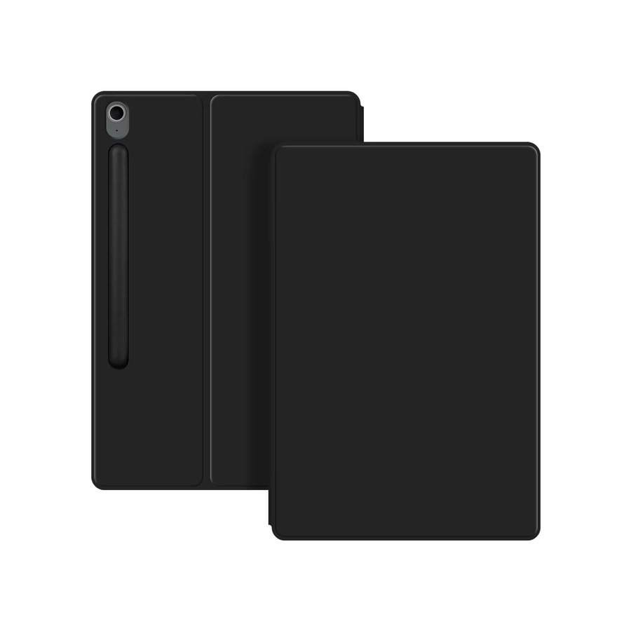Magnetische Smart Book Case Hülle für Samsung Galaxy Tab S10 FE Plus 2025 mit Bleistifthalter in Schwarz und Grün - Bild 5