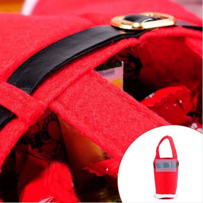 2er-Set Weihnachtsgeschenktüten in Rot zur Dekoration für Süßigkeiten und Geschenke - Bild 5