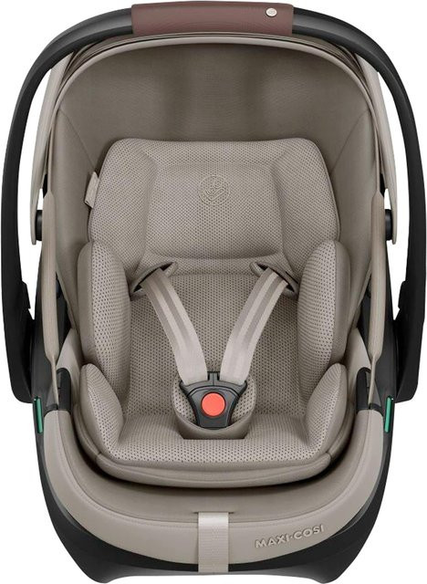 Maxi-Cosi Premium Babyschale Coral Slide Pro in Beige mit Isofix-Base und i-Size Zertifizierung - Bild 1
