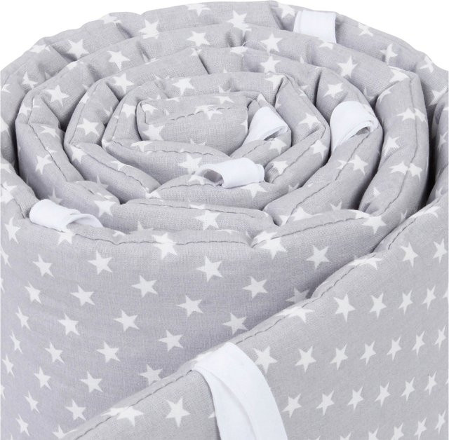 Babybay Nestchen Organic Cotton in Grau für Beistellbetten Maxi, Midi, Boxspring, Comfort und Comfort Plus (Oeko-Tex zertifiziert) - Bild 1