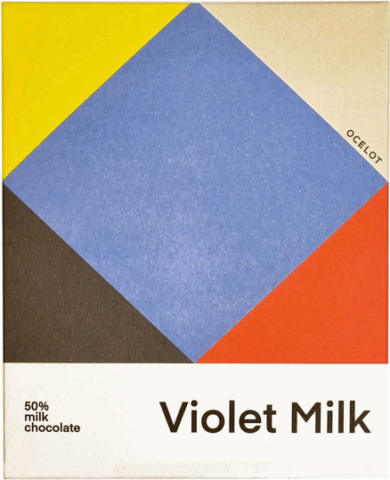 OCELOT Violet Milk Dunkle Vollmilchschokolade 50 % Bio 70 g - Bild 1