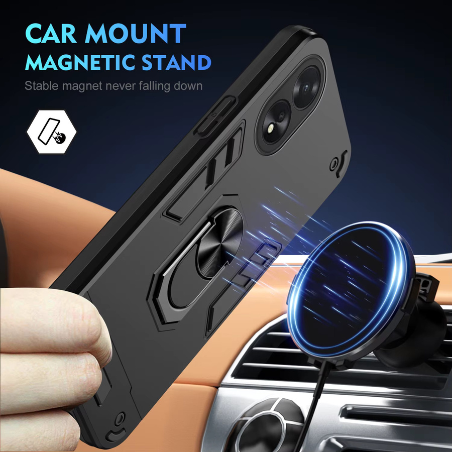 Magnetische Schutzhülle für OPPO A38 A74 A54 A16 A17 A57 A77 A78 A98 A58 A18 in Blau und Schwarz - Bild 2