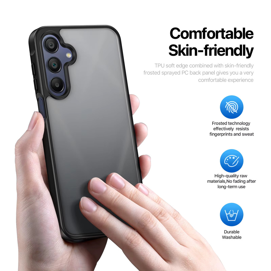 DUX DUCIS Anti-Drop-Handyhülle für Samsung Galaxy A07 4G A17 A06 A16 A26 A27 A37 A57 5G mit mattem Finish und mehrfarbiger Rückseite in Lila - Bild 3