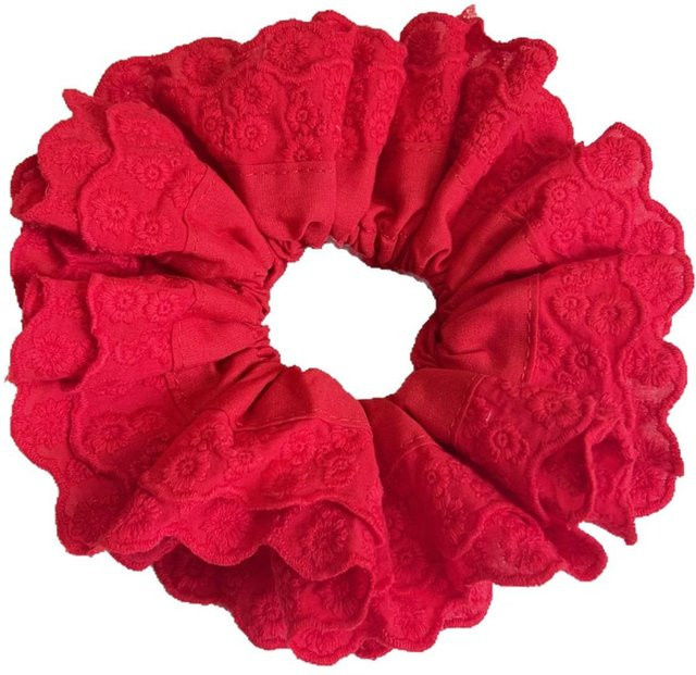 Haarband, Blumenbestickt, rot, Damen, Mädchen - Bild 1