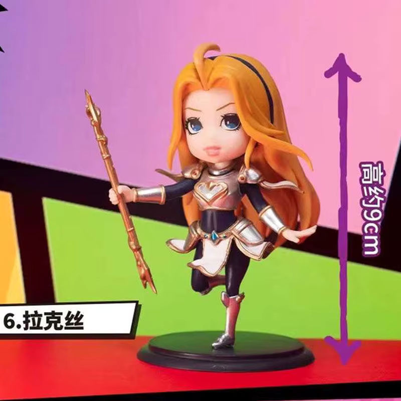 Bandai League of Legends Anime Action Figuren Q-Version Lux Kaisa Seraphine aus Kunststoff, mehrfarbig - Bild 5