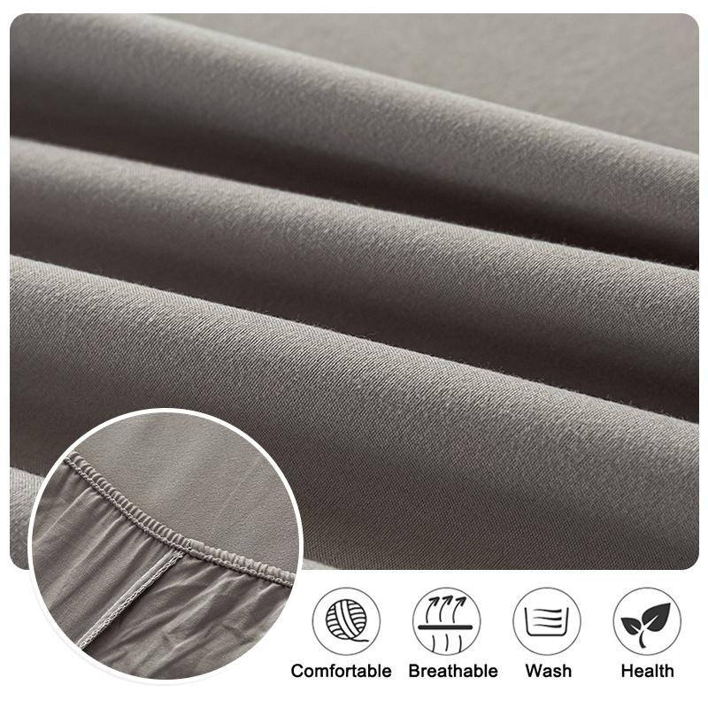 Wasserdichter und atmungsaktiver Spannbettlaken von Lellen in Creme, staubdichtes Matratzenunterzug aus Baumwolle und Polyester, B/T: 48 x 48 cm - Bild 3