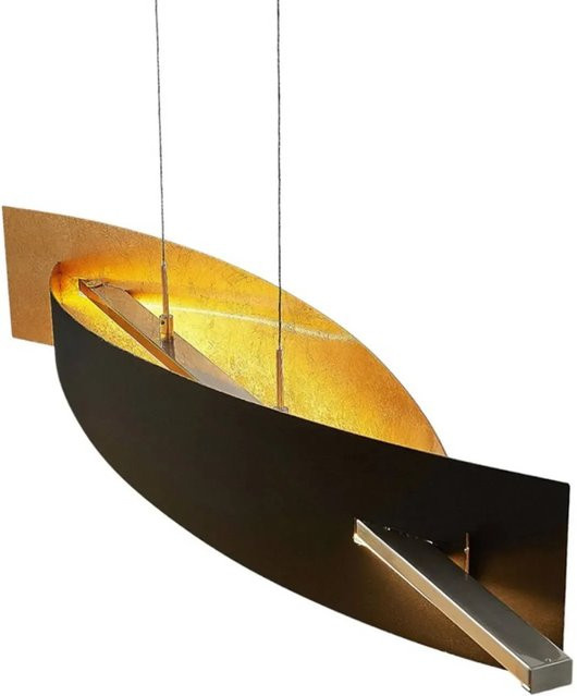 Lucande Marija LED Pendelleuchte Schwarz Modern aus Metall dimmbar - Bild 1