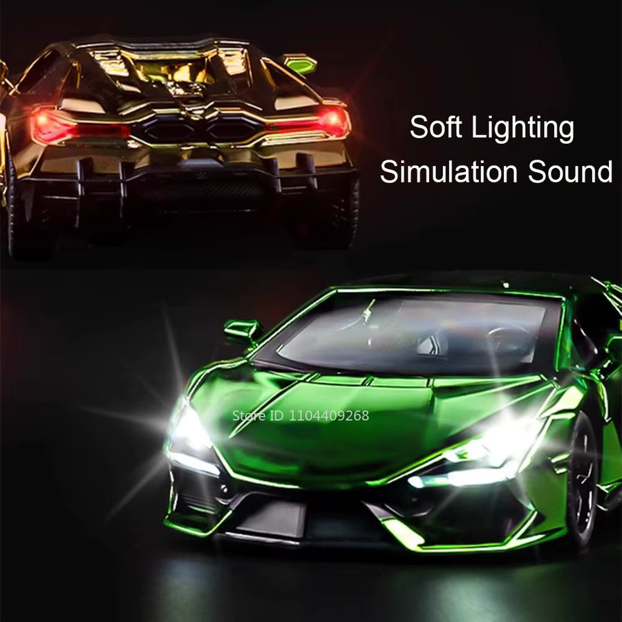 RMZ city Lambor Revuelto FKP37 Automodell, Maßstab 1:24, Metall, mit Licht und Sound - Bild 4