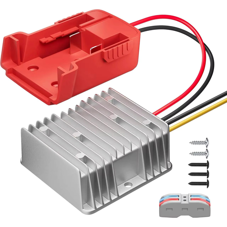 Milwaukee Abwärtswandler 18V auf 12V Spannungsreduzierer mit 20A und 240W für Milwaukee 18V Akkus - Bild 6