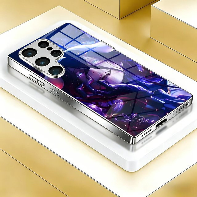Anime Overlord Handyhülle aus galvanisiertem Glas für Samsung Galaxy S26 S25 S24 S23 S22 S21 Plus Ultra und Note20 - Bild 1