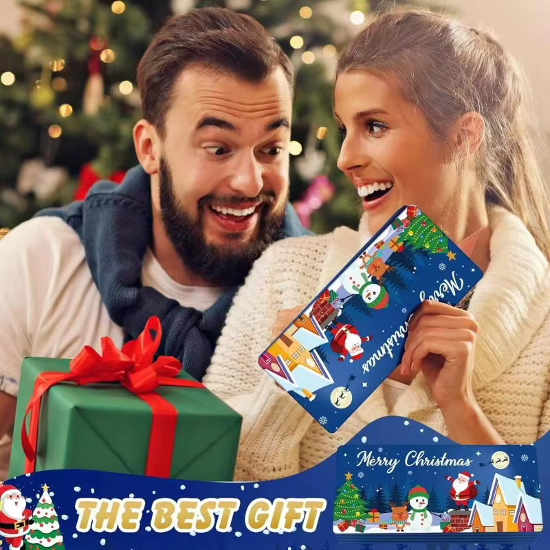 Blaue Weihnachtsumschläge aus Papier für festliche Grußkarten und Geschenke - Bild 3