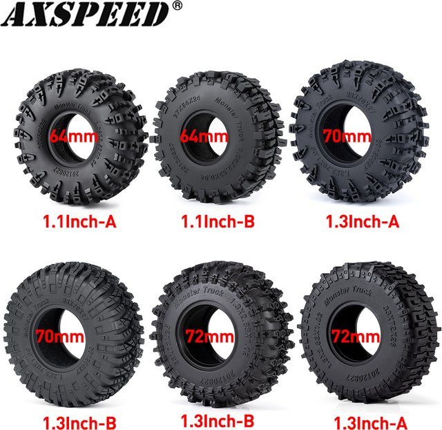 AXSPEED Gummireifen Schlamm-Terrain-Radreifen, 4-teiliges Set - Bild 1