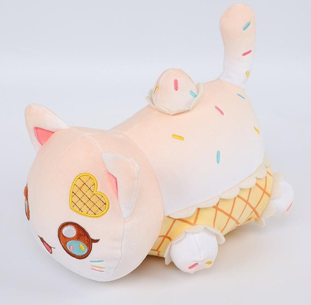 Yiran Health & Beauty Food Cat Kissen Hamburger Katze, Plüschtier, 25cm - Bild 1
