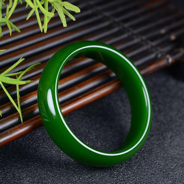 Jadearmband, green, Damen, 54mm - Bild 1