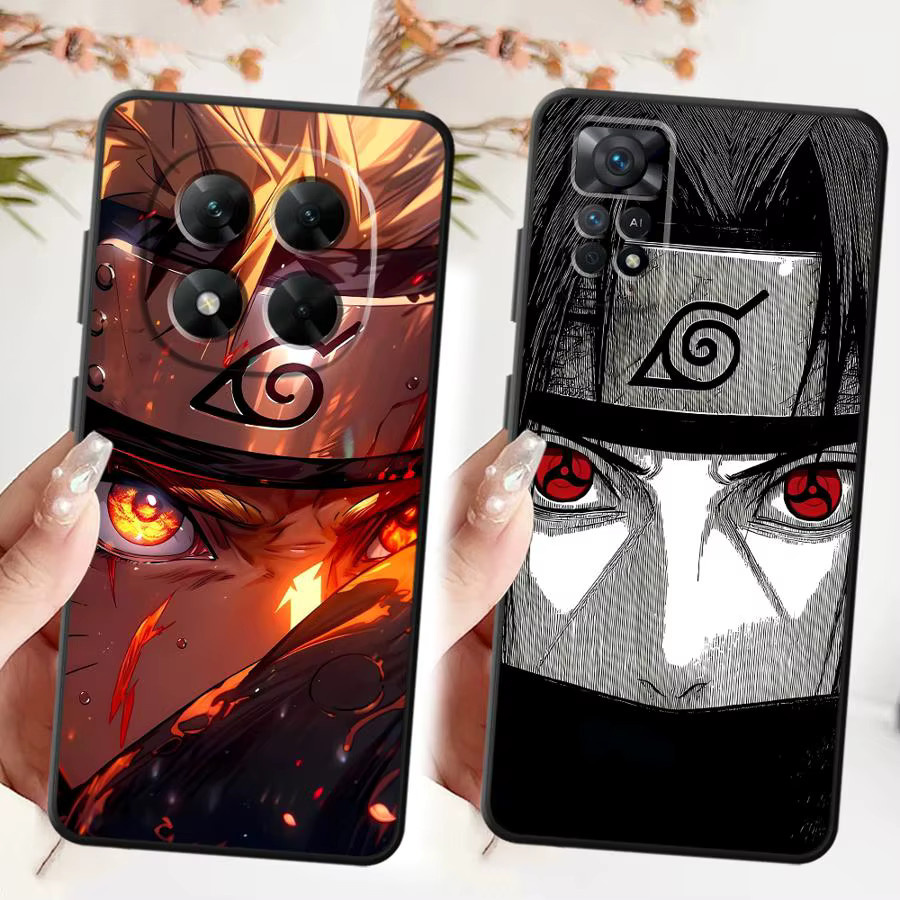 Xiaomi Handyhülle Naruto Design Soft Phone Cover in Schwarz für Redmi Note 13 14 Pro Plus 11s 10S 7 8 9S 9 10 11 12 Pro 12s - Bild 1