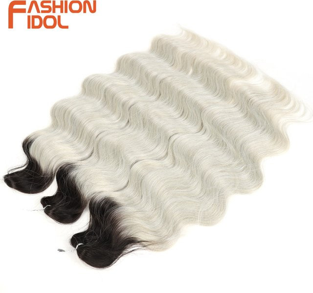 MODE IDOL Haarverlängerung, Synthetik, Wasserwelle Ombre, Damen - Bild 1