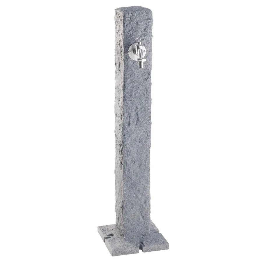 Garantia Wasserzapfsäule Granit Lightgranite in Hellgranit mit Chrom-Auslaufhahn und 3/4 Zoll Anschluss - Bild 2