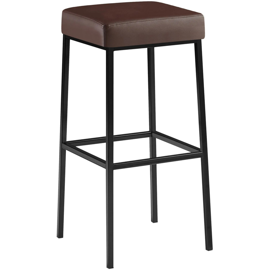 DELUKE Barhocker BIDAN Barstuhl aus Kunstleder in Braun B/T/H: 37 x 37 x 83 cm - Bild 2