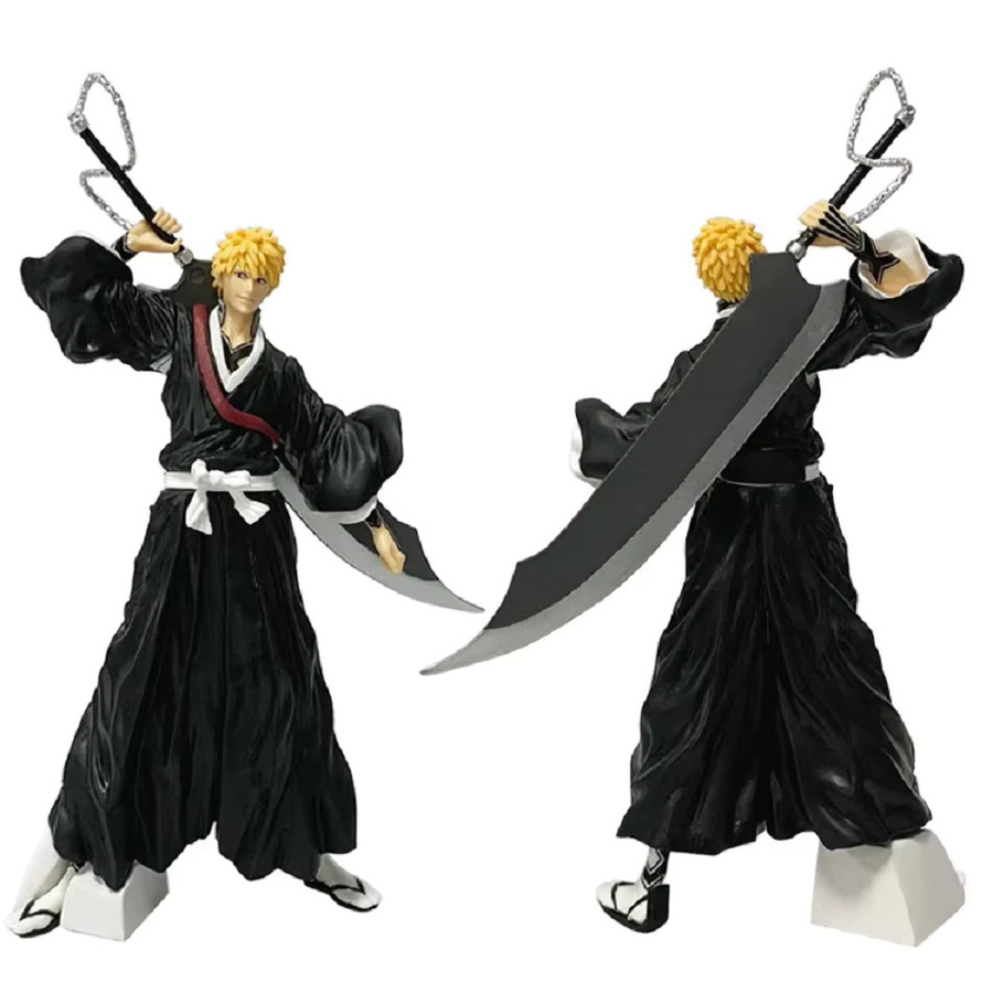 Bandai Bleach Kurosaki Ichigo Actionfigur, PVC-Modell, Schwarz - Bild 5
