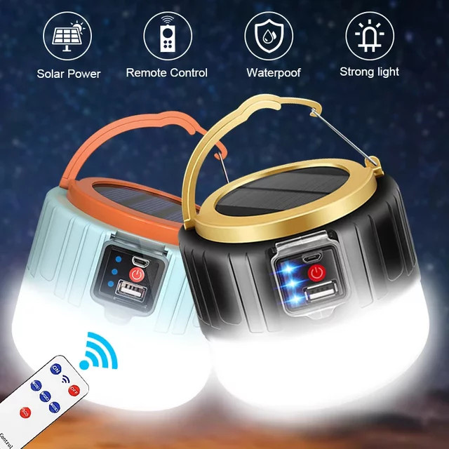 ESMARTER LED Camping Licht, wasserdichte wiederaufladbare Zelt Lampe in Weiß für Outdoor und Notbeleuchtung - Bild 1