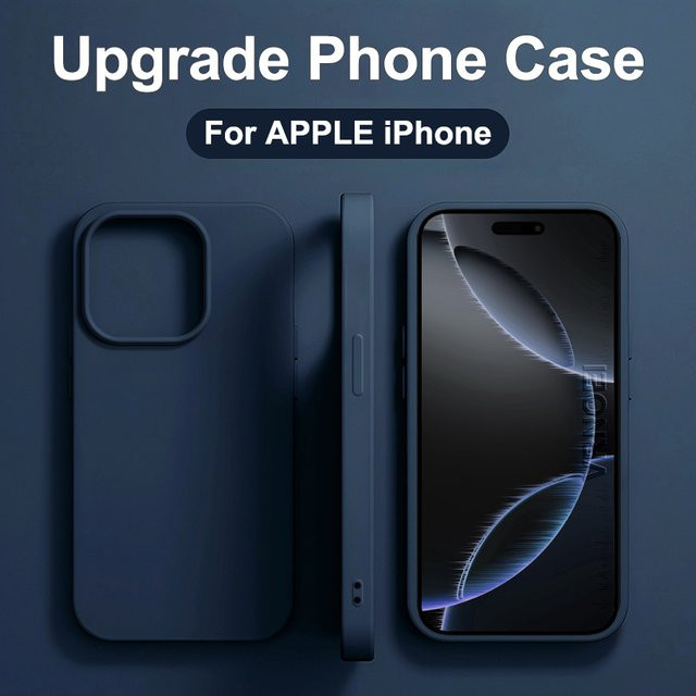 Original Flüssigsilikon-Handyhülle für Apple iPhone 11, 12, 13, 14, 15, 16 Pro Max Plus und 16E in Grün, stoßfeste Schutzhülle - Bild 1