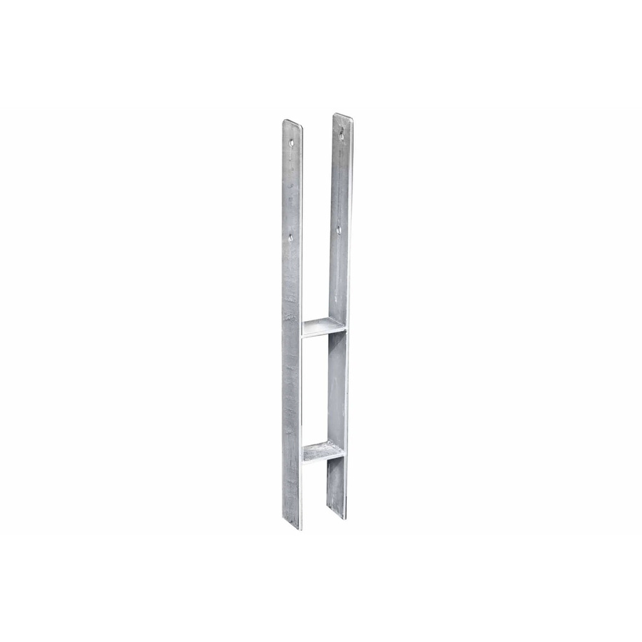 GartenLand H-Pfostenträger aus Stahl für 7 x 7 cm Pfosten in H-Form zur Erdverankerung - Bild 2