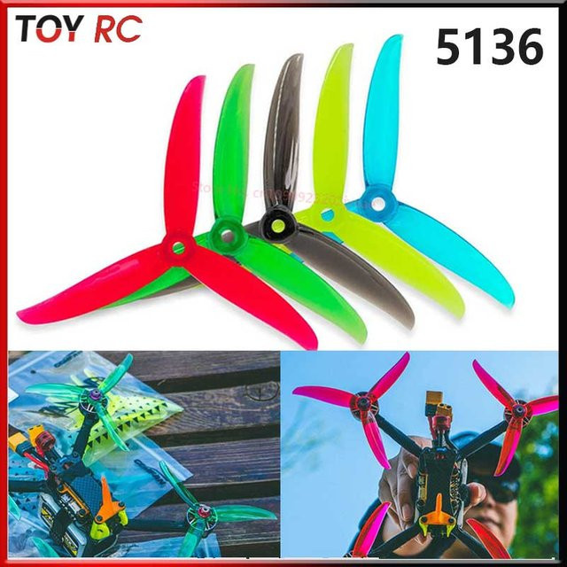 Gemfan 5136 5 Zoll 3-Blatt FPV-Propeller, Grün, Kunststoff - Bild 1