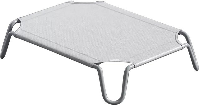 Aimo Hunde-Hochbett Grau, atmungsaktiv und belastbar, erhöhtes Haustierbett für alle Jahreszeiten - Bild 1