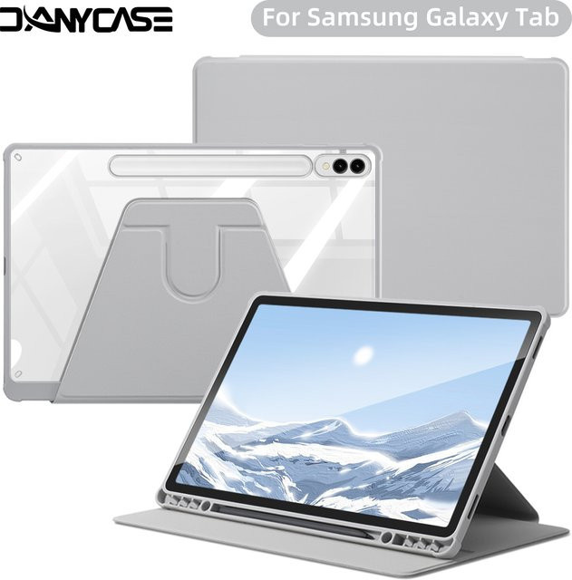 Samsung Galaxy Tab S9 FE S6 Lite Tab A9 A8 S9 Plus FE Schutzhülle mit Auto Sleep/Wake Funktion aus Acryl in Purple - Bild 1