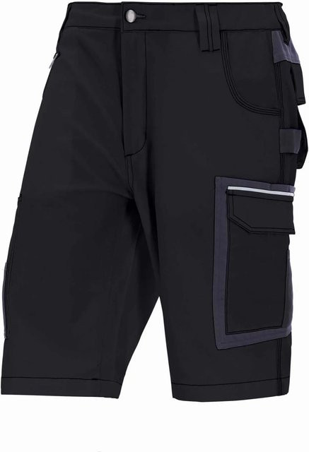 Eliworx Workwear Shorts mit Stifttasche in Anthrazit-Schwarz mit reflektierenden Elementen Gr. 48 - Bild 1
