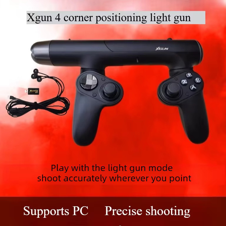 XGUN Light Gun Gaming Controller in Schwarz für Nintendo Switch, PC und PS4 mit Bluetooth und USB-Anschluss - Bild 2