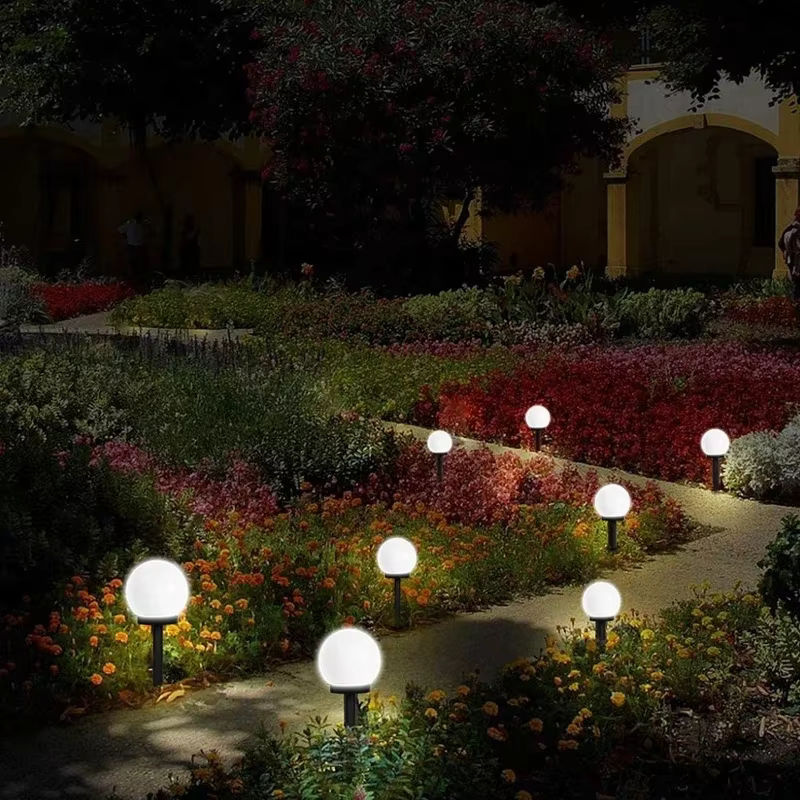 ZHIYU 6er Set Solar Gartenleuchten wasserdicht für Garten Hof Terrasse und Einfahrt in Schwarz und Weiß - Bild 2