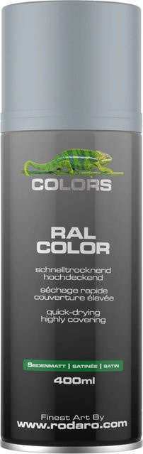 COLORS Sprühlack Silbergrau RAL7001 Seidenmatt 400ml - Bild 1