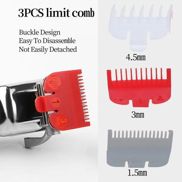 Happy Barber Elektrische Haar Clipper Aufsätze, 3 Stück, Unisex - Bild 1