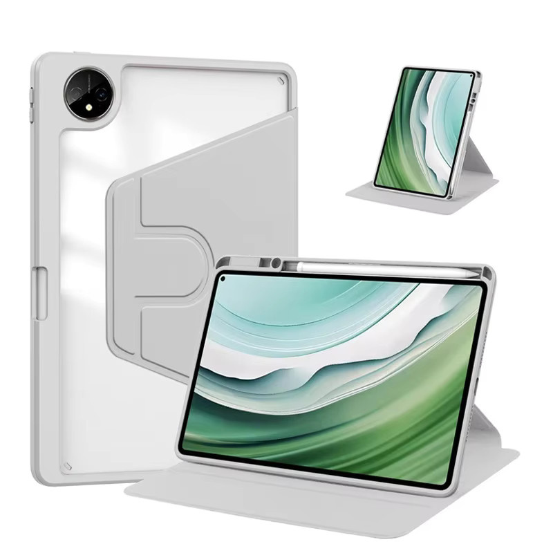 Stoßfeste Smart Fall Schutzhülle für Huawei Matepad 11,5 S Pro 13,2 SE 11 Air 10,4 12,6 und Honor Pad 9 V8 Pro 12,1 mit 360 Grad Rotation in Schwarz - Bild 5