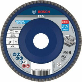 Bosch Fächerschleifscheibe X571 Best for Metal blau Durchmesser: 115 mm - Bild 1