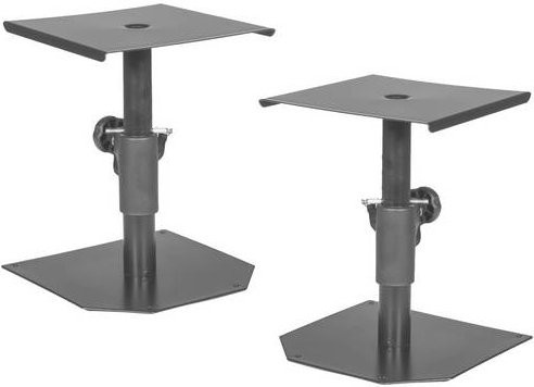 Omnitronic MOTI-1 PA-Lautsprecher Stativ Set in Schwarz, höhenverstellbar, 2er-Set - Bild 1