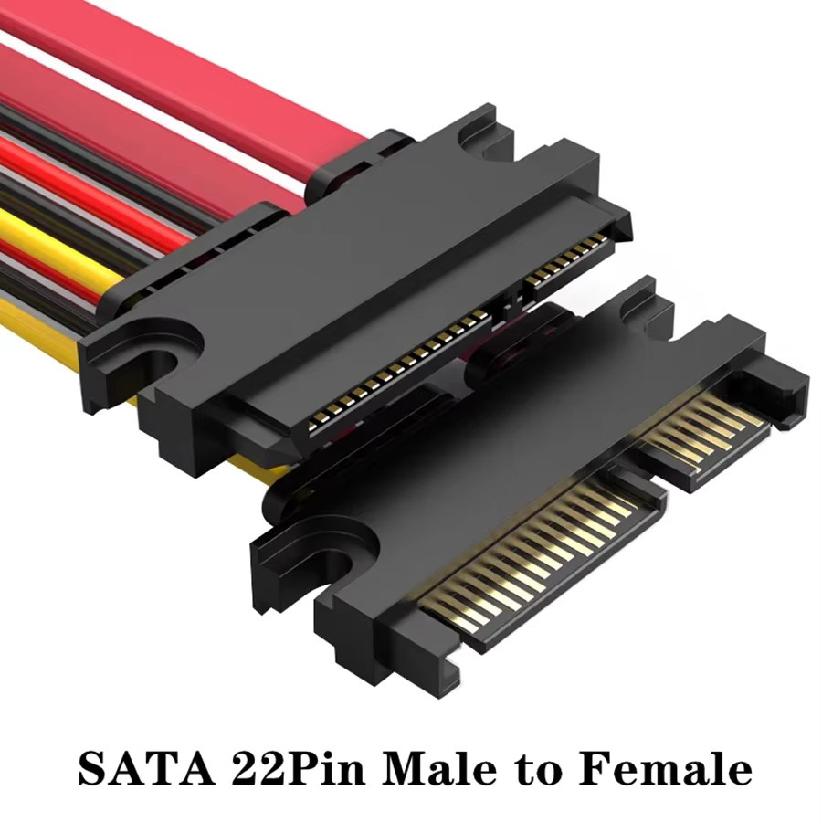 SFF-8482 SAS 29-Pin Stecker-zu-Buchse Verlängerungskabel für Server-Festplatten-Backplanes, SAS auf SATA 22-Pin Adapterkabel - Bild 3