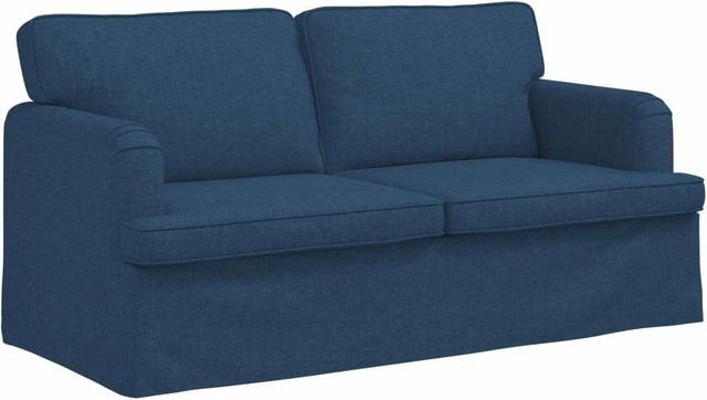 vidaXL Sofa Blau mit Stoffbezug und Metallrahmen B/T/H: 142 x 80 x 85 cm - Bild 1