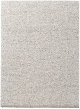 KARAT Shaggy Teppich Barcelona nach Maß Wohnteppich mit weichem Flor in Creme/Beige/Weiß B: 100 cm, T: 450 cm