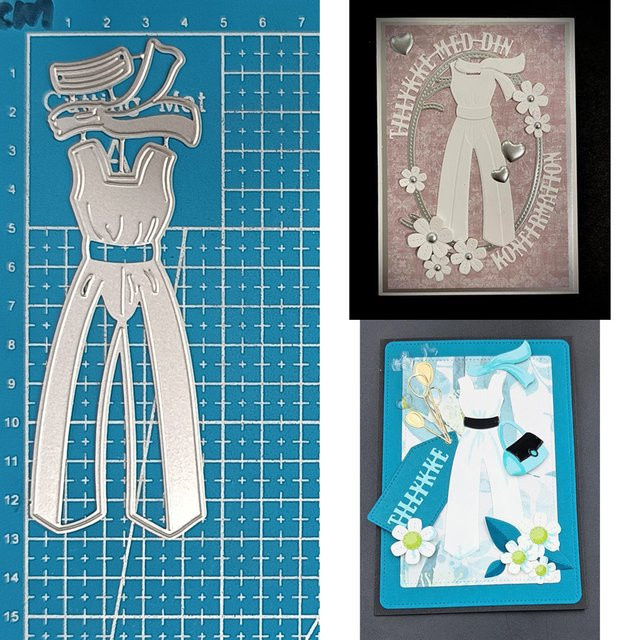 Glück Göttin Metall Stanze für Scrapbooking und DIY Bastelarbeiten in Silber/Grau - Bild 1