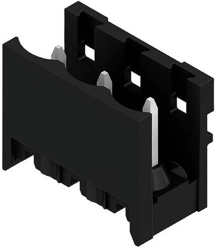Weidmüller Stiftgehäuse-Platine BL/SL 5.08 in Schwarz, 100 Stück, Rastermaß: 5.08 mm - Bild 1
