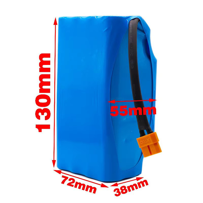 Aleaivy Wiederaufladbare Lithium-Batterie 36 V 4,4 Ah 4400 mAh 10S2P 18650 für Roller und Hoverboard, Blau - Bild 3