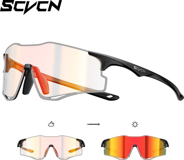 SCVCN Laufbrille Marathon, Unisex, Vollrand, Kunststoff - Bild 1