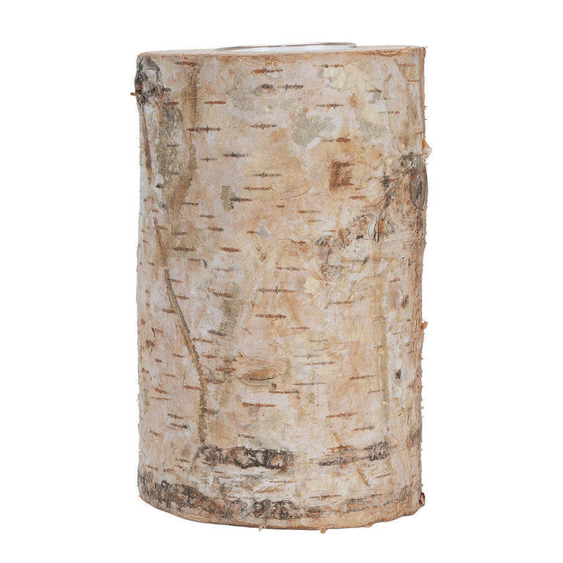 Dekorativer Holz Kerzenhalter aus Birkenholz von OutsideWorld für Stumpfkerzen, Höhe: 15 cm - Bild 2