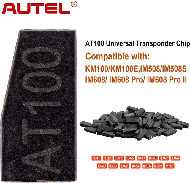 Autel AT100 Transponder-Chip in Schwarz für XP200 XP400 XP400PRO KM100 und IM508 IM608 Serie - Bild 1