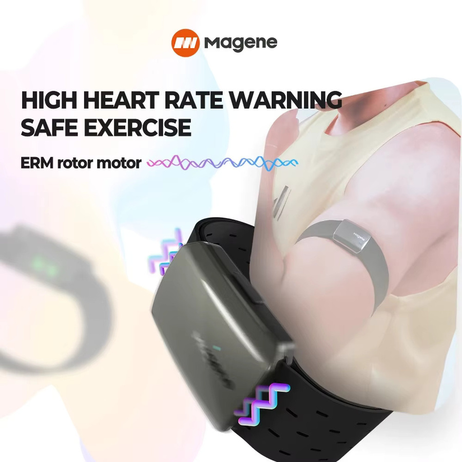 Magene H803 Herzfrequenz-Monitor mit Bluetooth und ANT+ Dual Mode in Schwarz - Bild 6