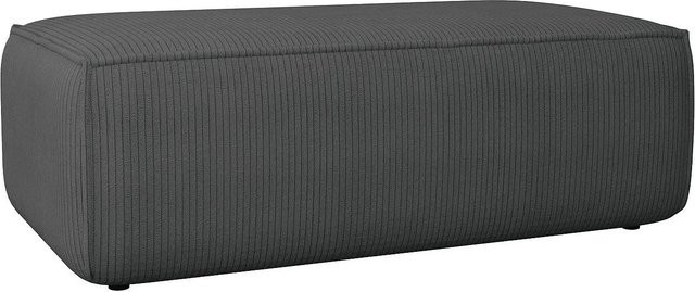 Sitzhocker Amelia Vente-unique Anthrazitgrau Cord Breite: 102 cm - Bild 1
